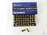 50 Rounds Atlanta Arms .380 ACP Ammo. 100 Grain FMJ Match