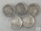 Five 1916 Buffalo Nickels, Restored Dates