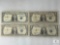 Four $1.00 Silver Certificates