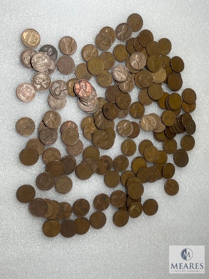 Three Rolls Wheat Cents