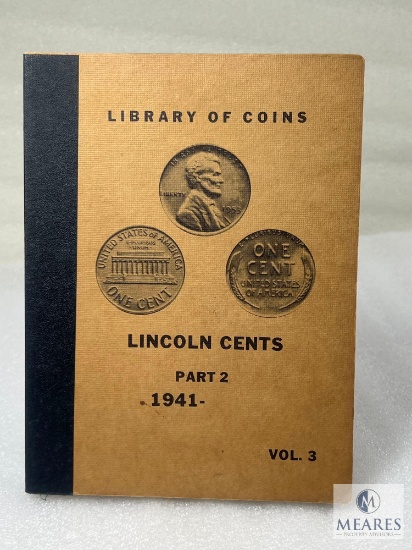 Partial Lincoln Set 1951-1961 In Old Collectible Book, High Grades & BU