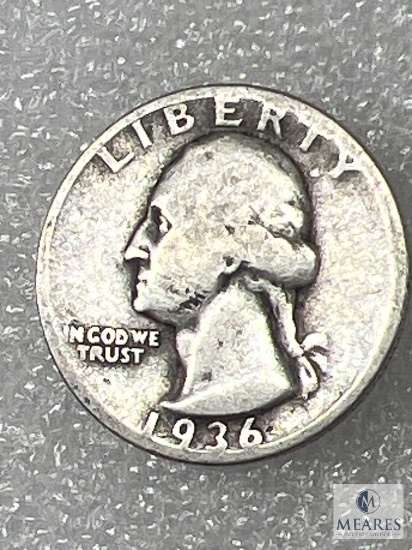 1936 Washington Quarter, VG-F