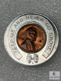 1960-D Encased Cent Bank Of Fulton County, East Point, Georgia, Uncirculated, Dollar Size