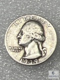 1939 Washington Quarter, F