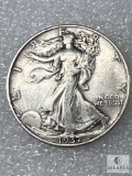 1937 Walking Liberty Half, VF