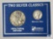Two Silver Classic 1943 Liberty Walking Half Dollar and 1941 Mercury Dime