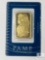 PAMP Suisse One Troy Ounce 999.9 Fine Gold Bar, 962285