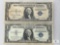1935-C and 1957 US Small-size $1 Silver Certificates