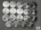 Group of 19: 1996 American Silver Eagle, One Oz. Fine Silver One Dollar