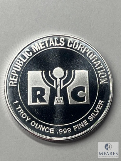 RC Republic Metals Corporation, One Troy Ounce .999 Fine Silver