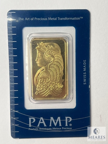 PAMP Suisse One Troy Ounce, 999.9 Fine Gold Bar, 817471