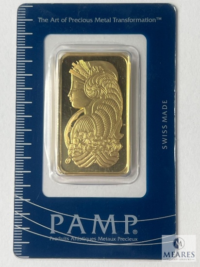 PAMP Suisse One Troy Ounce, 999.9 Fine Gold Bar, 962287