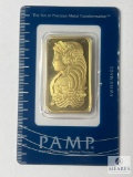PAMP Suisse One Troy Ounce 999.9 Fine Gold Bar, 962285
