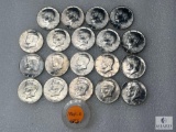 Group of 19: 1968 40% Silver Kennedy Half Dollars