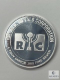 RC Republic Metals Corporation, One Troy Ounce .999 Fine Silver