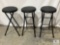 Group of Three Folding Stools
