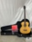 Johnson Four-String Acoustic Guitar/Bass with Belcat EQ-7745B with Carry Case