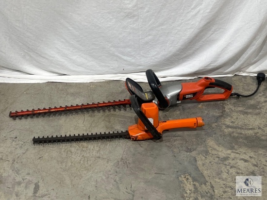 Group of Two Electric Hedge Trimmers
