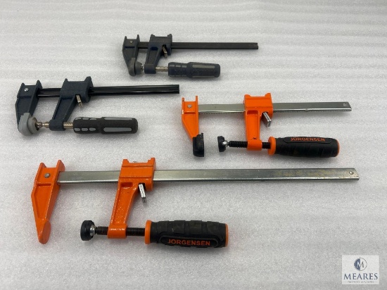 Group of Four Adjustable Wood Clamps