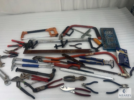 Large Hand Tool and Saw Lot
