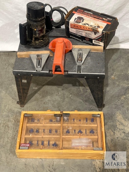 B&D Router, Router Table, Bits and Craftsman Lettering Template Set