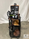 VIVO Home 130 Mig Welder on Rolling Cart with Accessories