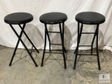 Group of Three Folding Stools