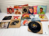 Large Lot of 45 rpm Records - Elvis, Johnny Mathis, Johnny Horton