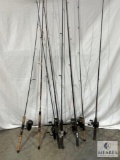 Mixed Lot of Fishing Rods and Reels