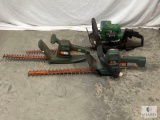 Group of Hedge Trimmers - (2) Electric and (1) Gas