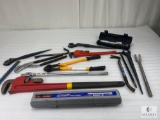 Mixed Lot of Larger Hand Tools, Wrenches, Pliers