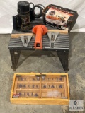 B&D Router, Router Table, Bits and Craftsman Lettering Template Set