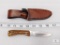 New Schrade Uncle Henry Fixed Blade Hunter with Leather Sheath