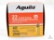 250 Rounds Aguila .22 Long Rifle Ammo. 40 Grain CPSP