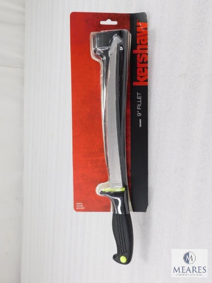 New 9" Kershaw Fixed Blade Filet Knife with Sheath
