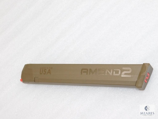 New 34 Round 9mm Pistol Magazine Fits Glock 17, 19, 26, 34 and Carbine Rifles FDE in Color