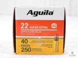 250 Rounds Aguila .22 Long Rifle Ammo. 40 Grain CPSP