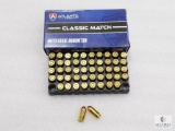 50 Rounds Atlanta Arms .380 ACP Ammo. 100 Grain FMJ Match