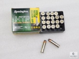 20 Rounds Remington .38 Special +P Ammo. 110 Grain Hollow Point
