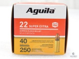 250 Rounds Aguila .22 Long Rifle Ammo. 40 Grain CPSP