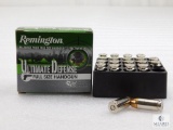 20 Rounds Remington .40 S&W Ammo. 165 Grain Hollow Point Self Defense