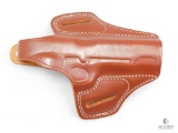 New Leather Two Slot Pancake 1911 Concealment Holster with Thumb Break