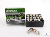 20 Rounds Remington .40 S&W Ammo. 165 Grain Hollow Point Self Defense