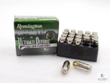 20 Rounds Remington .45 ACP Ammo. 185 Grain Hollow Point Self Defense