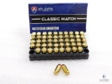 50 Rounds Atlanta Arms .380 ACP Ammo. 100 Grain FMJ Match