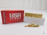 20 Rounds Winchester 6.5 Creedmoor Ammo. 140 Grain FMJ