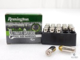 20 Rounds Remington .45 ACP Ammo. 185 Grain Hollow Point Self Defense