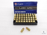 50 Rounds Atlanta Arms .380 ACP Ammo. 100 Grain FMJ Match