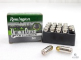 20 Rounds Remington .45 ACP Ammo. 185 Grain Hollow Point Self Defense