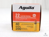 250 Rounds Aguila .22 Long Rifle Ammo. 40 Grain CPSP